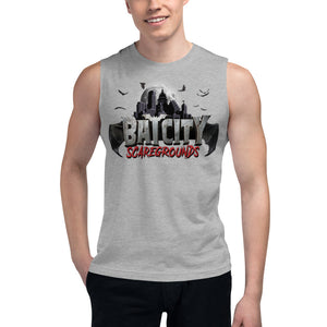 Official Bat City Scaregrounds Skyline Muscle Shirt