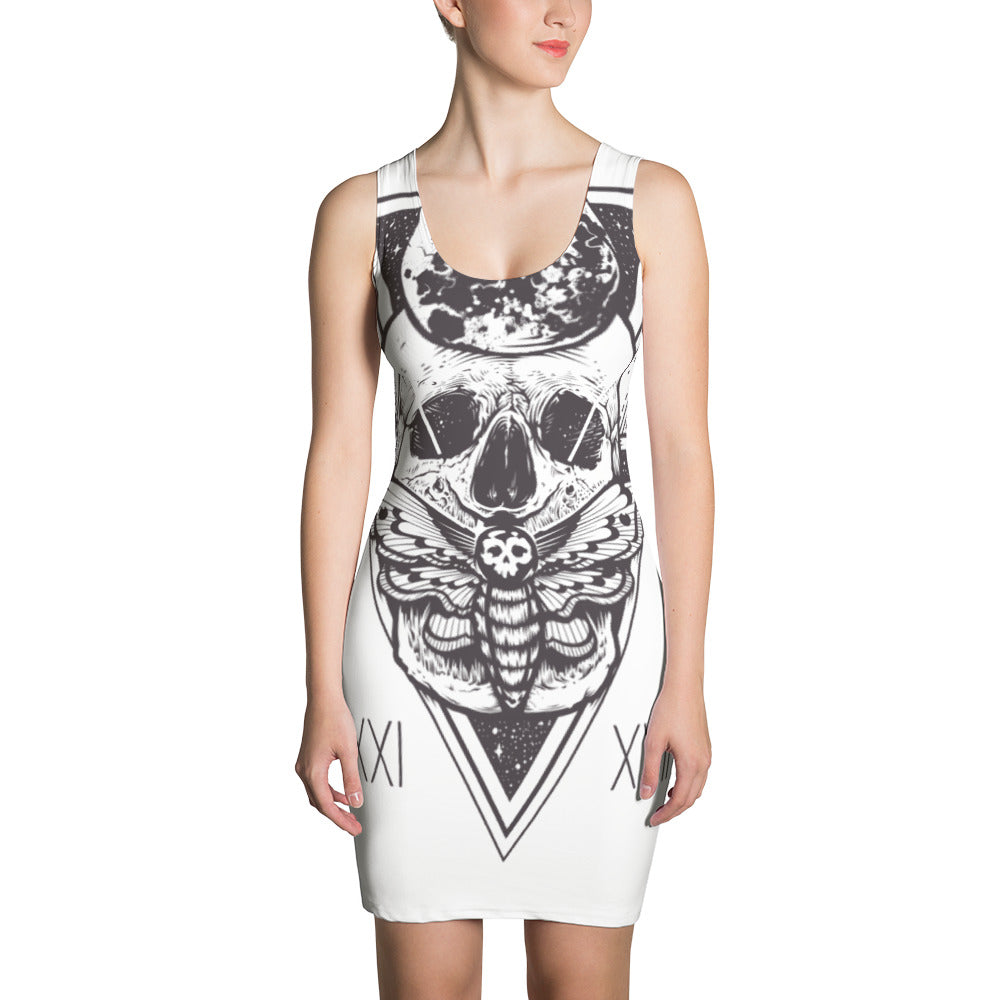 HorrorWeb Cryptic Moth Sublimation Cut & Sew Dress
