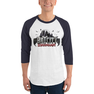 Official Bat City Scaregrounds 3/4 sleeve raglan shirt!